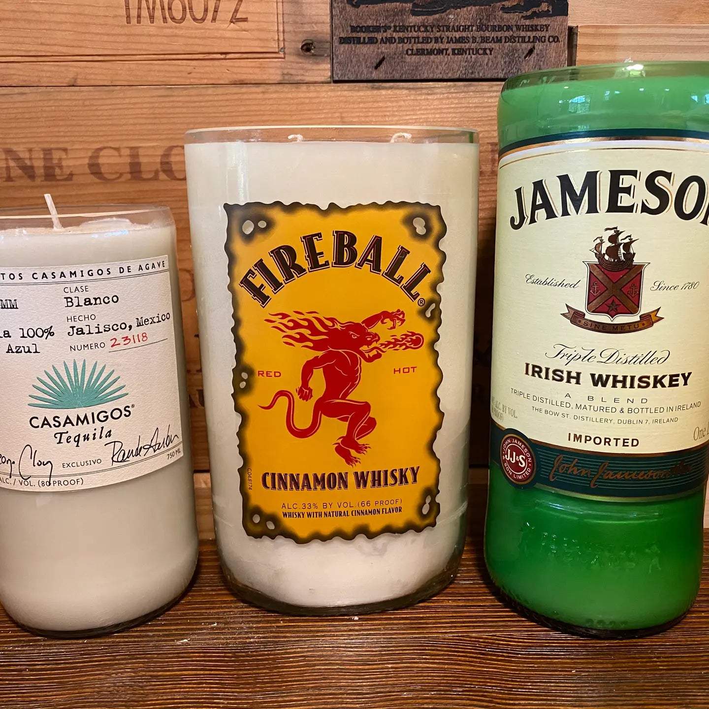Assorted Liqour Bottle Candle Set (Case of 12)
