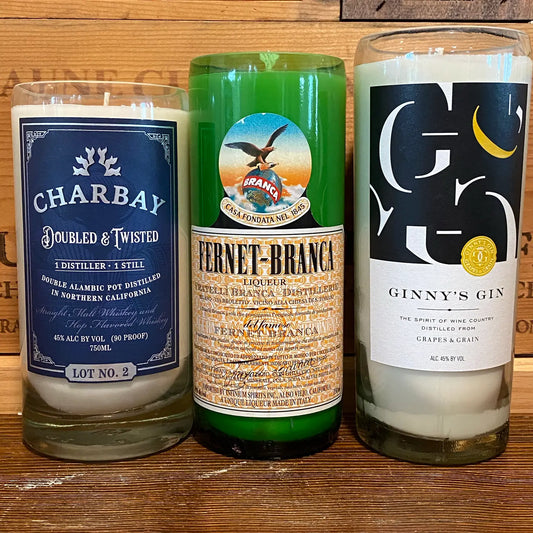 Assorted Liqour Bottle Candle Set (Case of 12)